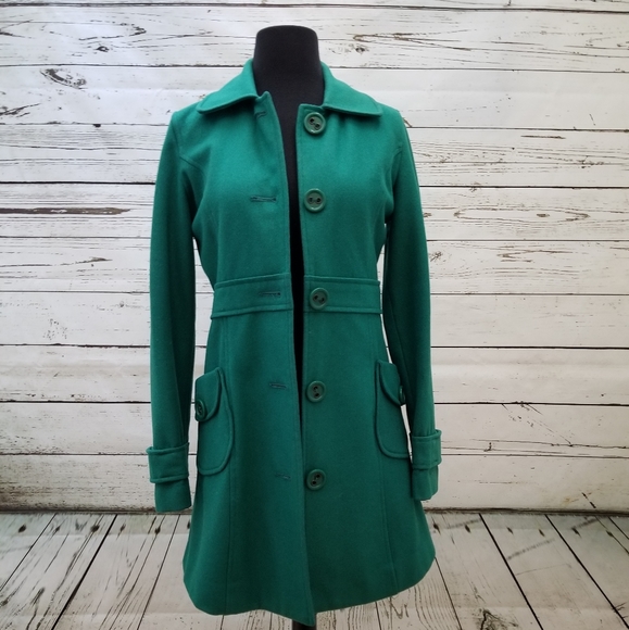 Tulle Jackets & Blazers - Tulle green pea coat